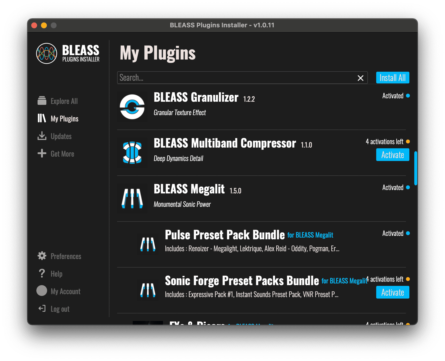 BLEASS Plugins Installer