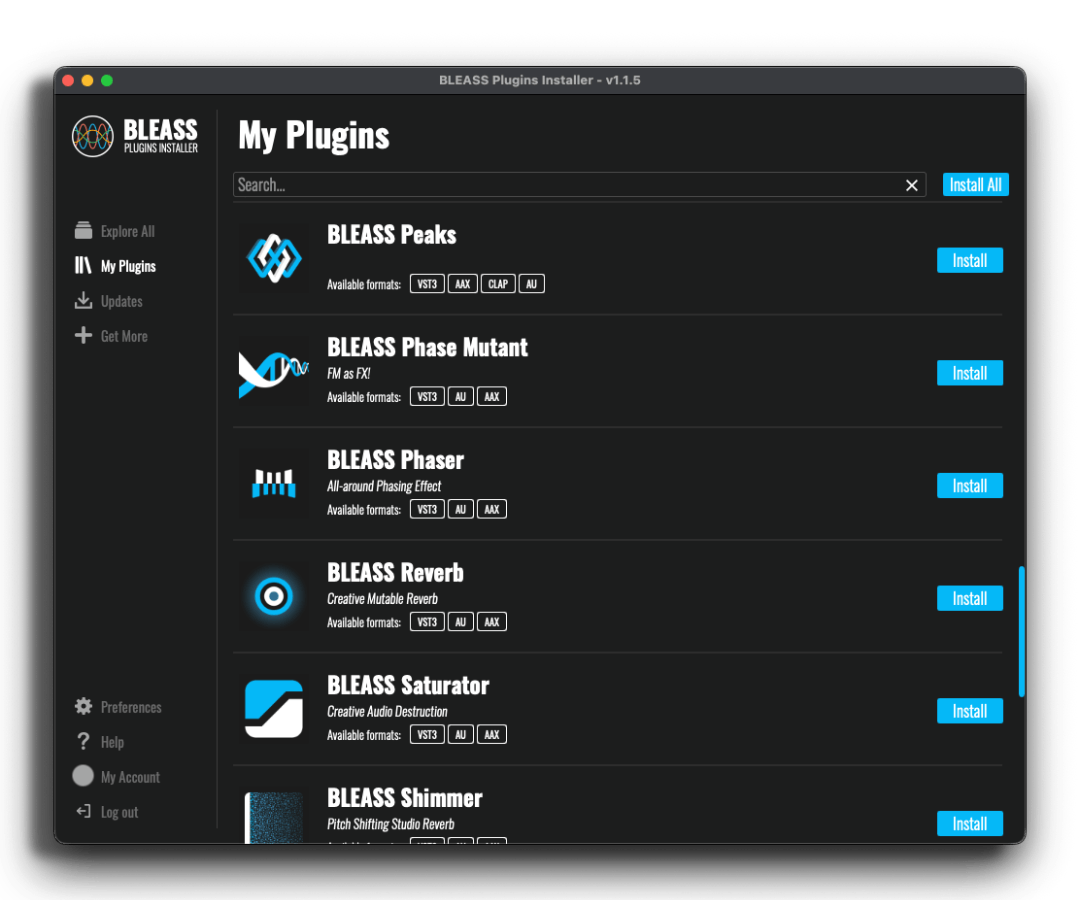 BLEASS Plugins Installer